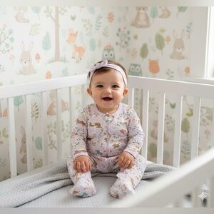 Magnetic Me | Best Fur-End Ruffle Footie | Size 3-6 M | Color Lavender